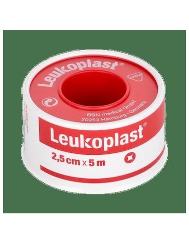 Leukoplast Esparadrapo Color Carne 5 M X 2,5 Cm, 1 Ud