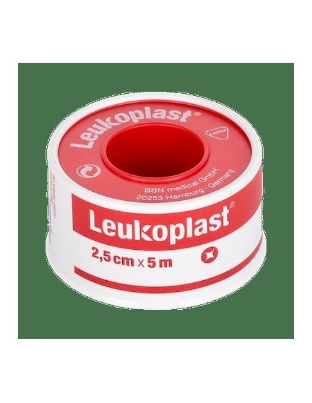 Leukoplast Esparadrapo Color Carne 5 M X 2,5 Cm, 1 Ud
