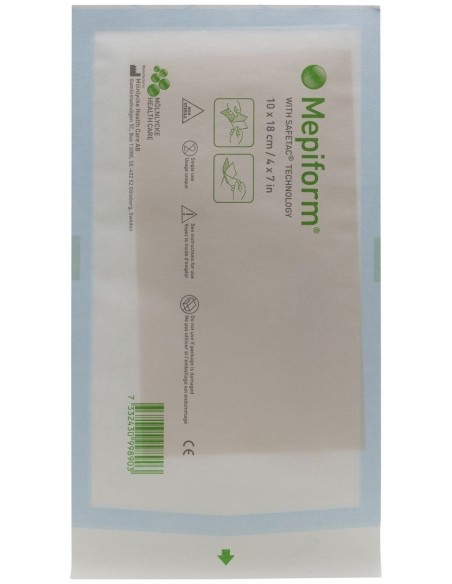 Mepiform Lámina Reductor Cicatrices Silicona 10 X 18, 5 Unidades