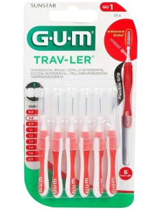 Gum Trav-Ler Cepillo Interdental 0.8Mm 6Uds