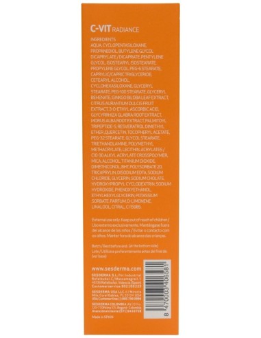 Sesderma C-Vit Radiance Fluido Luminoso, 50 Ml