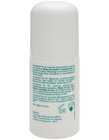Isdin Germisdin Ultra 72H Antitranspirante Roll-On, 40 Ml