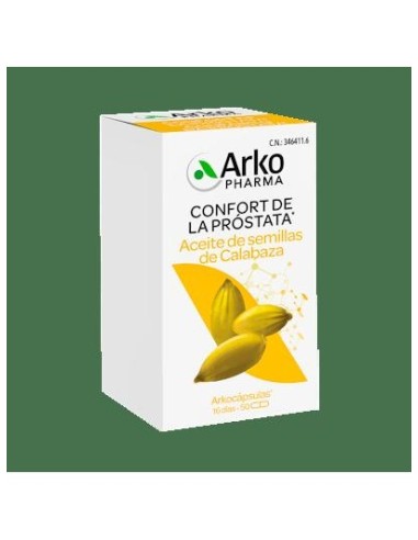 Arkopharma Arkocápsulas Aceite De Semillas De Calabaza, 50 Cápsulas
