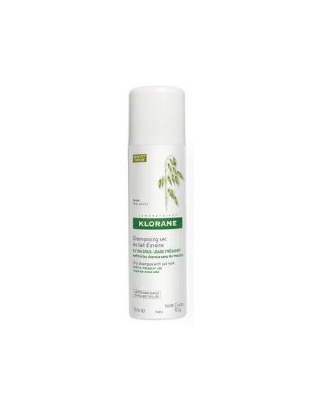Klorane Champú Seco Extra-Suave A La Leche De Avena, 150 Ml