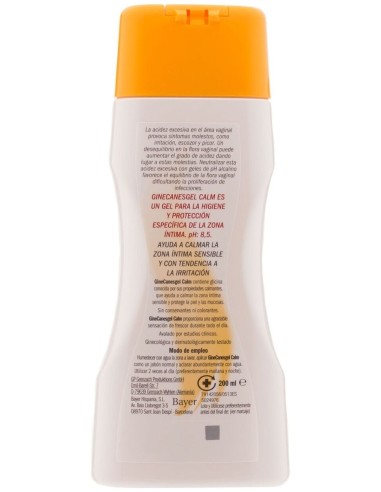 Ginecanescalm Gel Higiene Íntima Calmante 200Ml