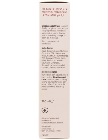 Ginecanescalm Gel Higiene Íntima Calmante 200Ml