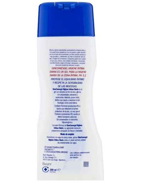 Ginecanesfresh Gel Higiene Intima Diaria 200Ml.
