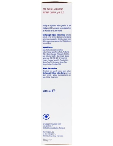 Ginecanesfresh Gel Higiene Intima Diaria 200Ml.