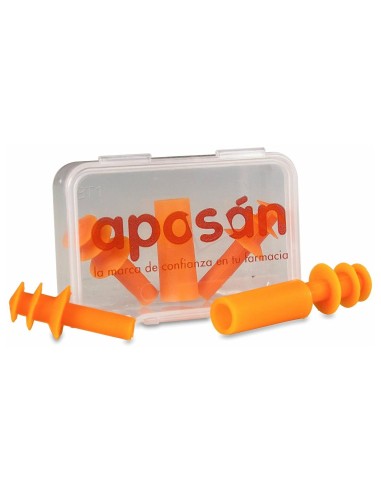 Aposán Tapones Silicona Inyectada Adultos, 2 Uds