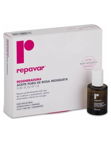 Repavar Regeneradora Aceite Puro De Rosa Mosqueta, 15 Ml