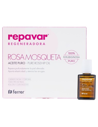 Repavar Regeneradora Aceite Puro De Rosa Mosqueta, 15 Ml
