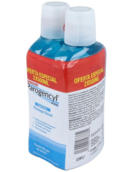 Duplo Parogencyl Control Encías Colutorio, 2 X 500 Ml