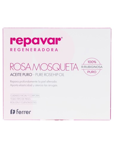 Repavar Regeneradora Aceite Puro De Rosa Mosqueta, 15 Ml