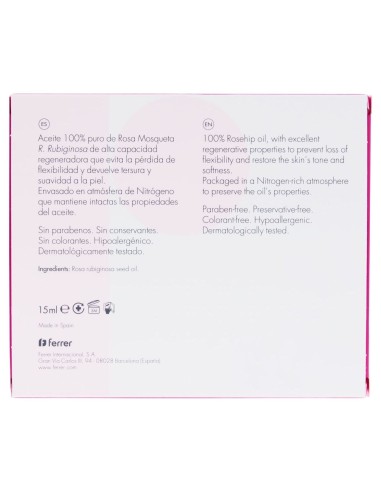 Repavar Regeneradora Aceite Puro De Rosa Mosqueta, 15 Ml