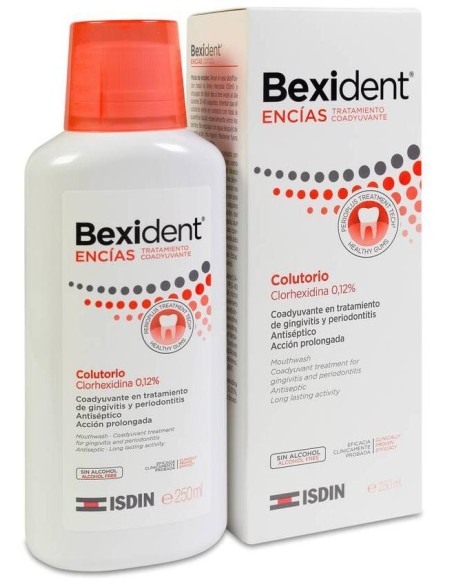 Isdin Bexident Encías Tratamiento Colutorio Clorhexidina 0,12%, 250 Ml
