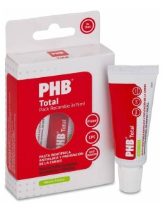 Phb® Pack Recambio Pasta Dental Viaje 3X15Ml