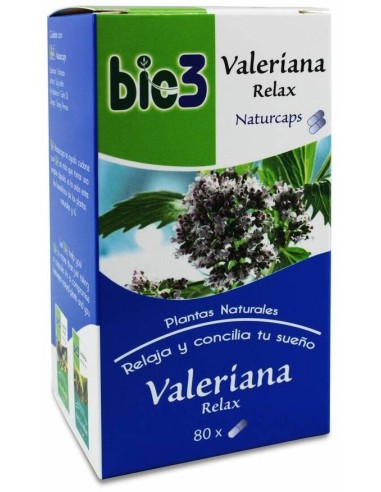 Bie3 Valeriana Naturcaps 500 Mg, 80 Cápsulas