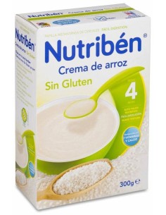 Nutribén Crema De Arroz Sin Gluten, 300 G