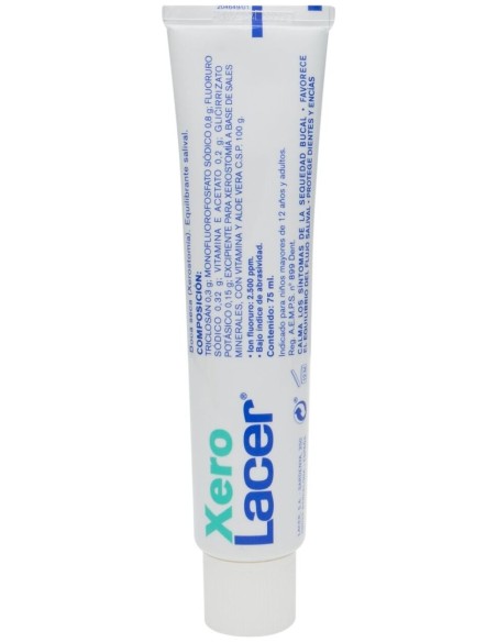 Lacer Xerolacer Pasta Dentífrica Boca Seca, 75 Ml