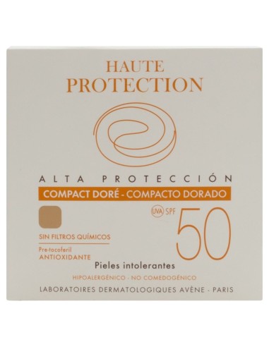 Avène Solar Compacto Coloreado Dorado Spf 50, 10 G
