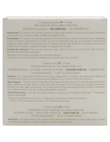 Avène Solar Compacto Coloreado Dorado Spf 50, 10 G