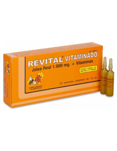 Revital Jalea Real + Vitaminas, 20 Uds
