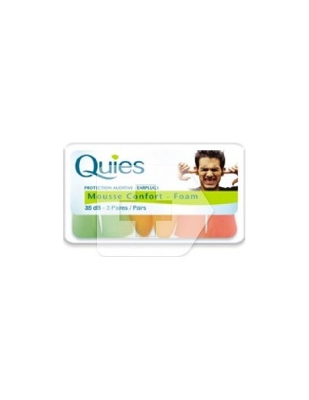 Quies Tapón Espuma 35 Db (3 Pares)
