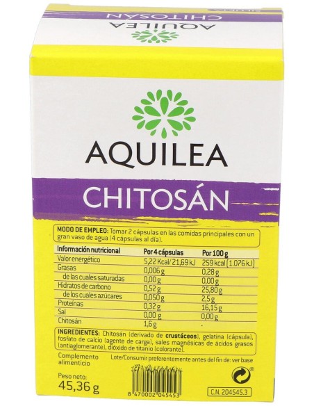 Chitosan Aquilea Forte 400 Mg 96 Caps