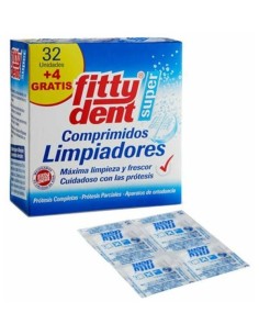 Fittydent Super Limpieza Prótesis Dental 32 Comp