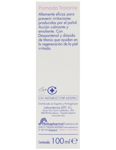 Sebamed Baby Pomada Tratante 100 Ml.