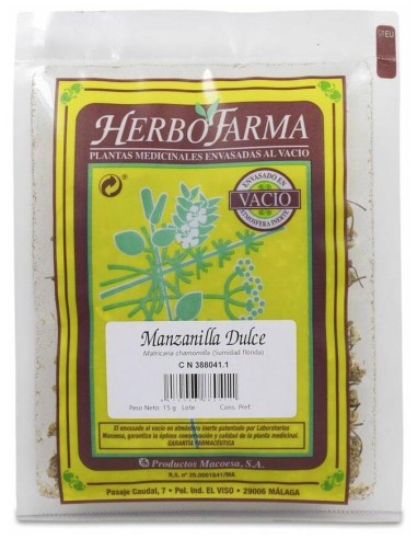 Herbofarma Manzanilla Dulce Al Vacio 15 G