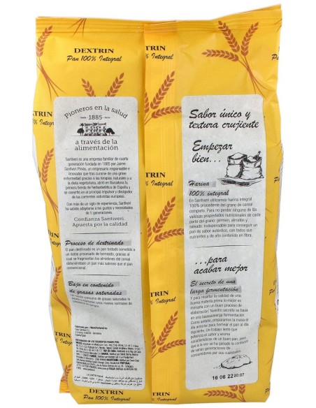 Dextrin Pan Integral Dextrin Santiveri Con Semillas De Lino 300