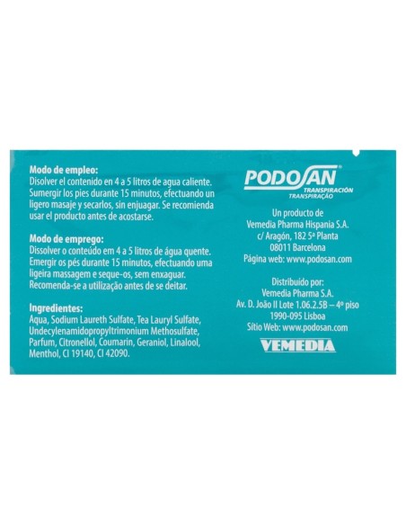 Podosan Gd Sobres Gel De Baño + Sobres Polvo, 6 Sobres