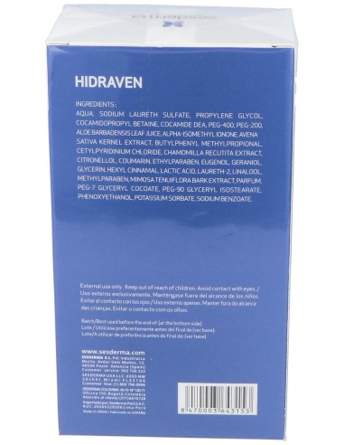 Sesderma Hidraven Crema Espumosa Sin Jabón, 300 Ml