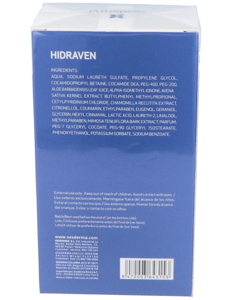 Sesderma Hidraven Crema Espumosa Sin Jabón, 300 Ml