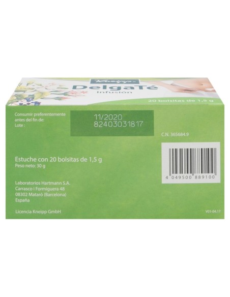Kneipp Delgate Infusion 20 Bolsitas