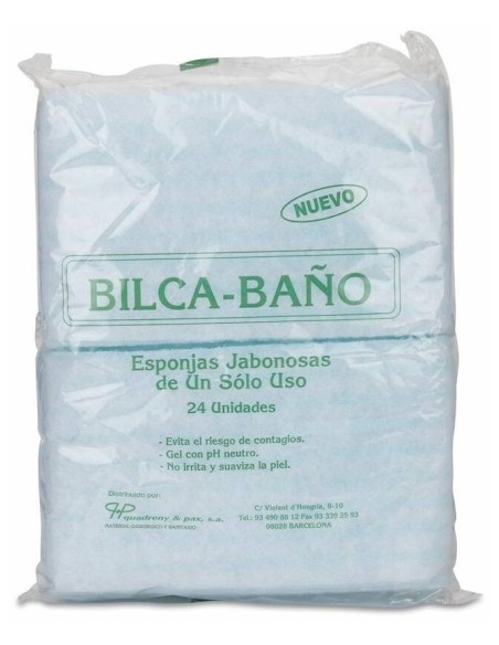 Bilca Esponja Jabonosa Baño, 24 Uds