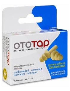 Ototap Tapones Oídos Goma Premoldeada 2Uds