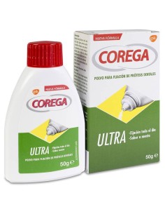 Corega Ultra Adhesivo Prótesis Dental Polvo, 50 G