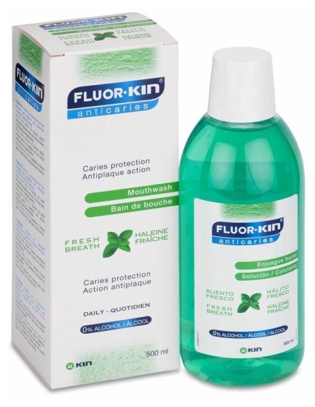 Fluor Kin Anticaries Colutorio Diario 0,5%, 500 Ml
