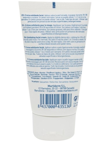 Martiderm Essentials Crema Exfoliante Facial, 50 Ml