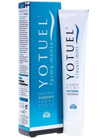 Yotuel Farma Menta Dentífrico Blanqueador, 50 Ml