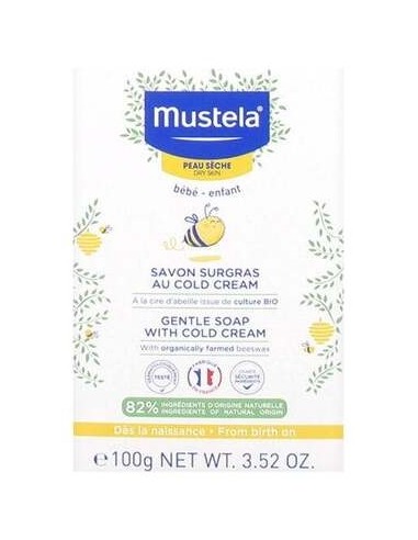Mustela Cold Cream Jabón Pastilla, 150 G