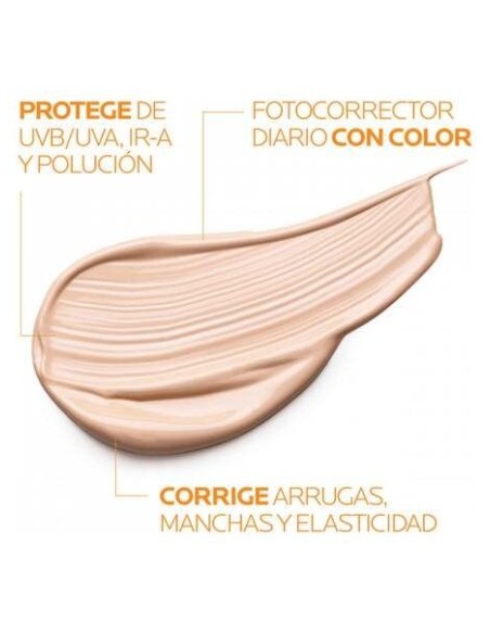 La Roche-Posay Anthelios Fotocorreccion Diaria Antiedad Spf50 Color, 50Ml