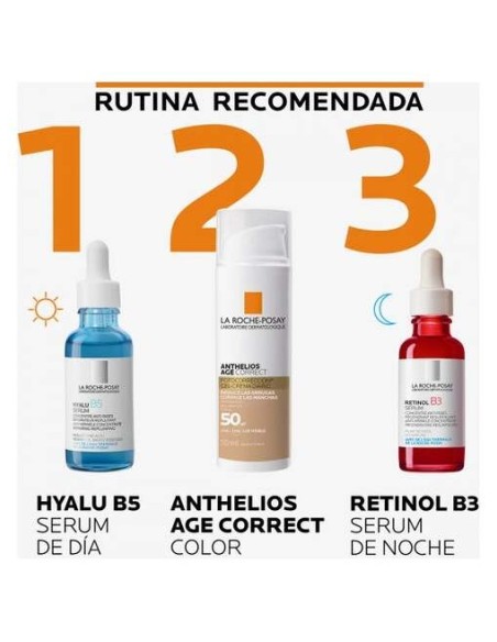 La Roche-Posay Anthelios Fotocorreccion Diaria Antiedad Spf50 Color, 50Ml
