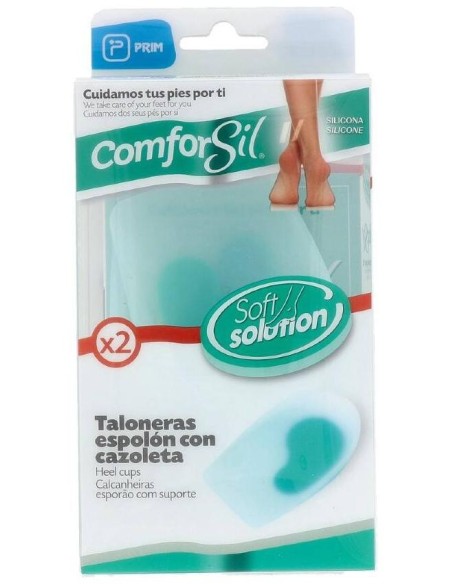 Comforsil Taloneras Con Cazoleta Para Espolón Calcáneo Talla S, 2 Uds