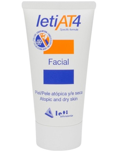 Leti At4 Facial Piel Atópica Y Seca, 50 Ml