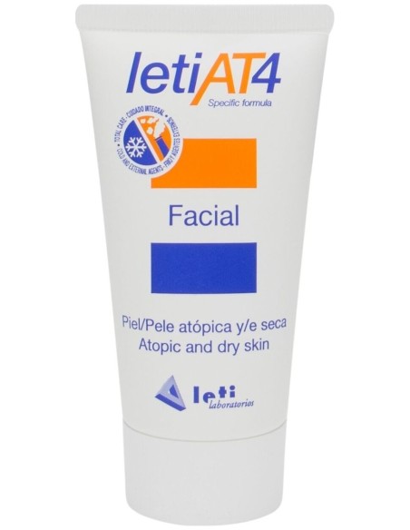 Leti At4 Facial Piel Atópica Y Seca, 50 Ml