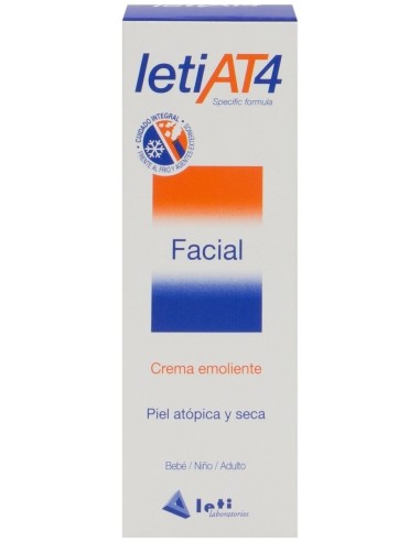 Leti At4 Facial Piel Atópica Y Seca, 50 Ml