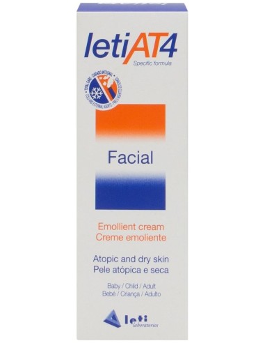 Leti At4 Facial Piel Atópica Y Seca, 50 Ml